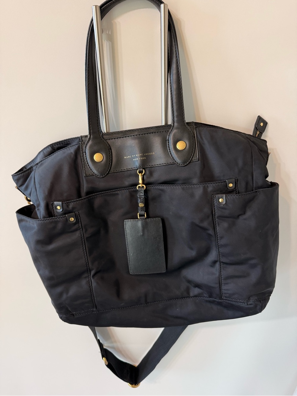 Marc by Marc Jacobs Eliz-A-Baby Black Nylon Diaper Bag